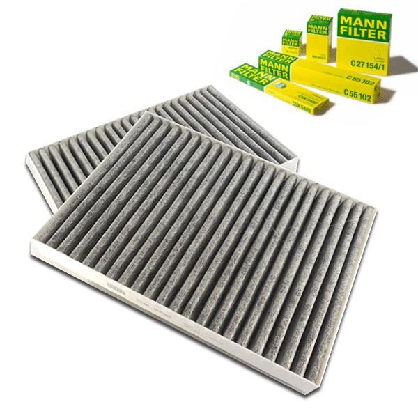 MANN製 ベンツ W216 CLクラス エアコンフィルター/キャビンフィルター 活性炭入り 2枚セ...