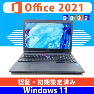 ノートパソコン 中古パソコンwindows11 NEC VX-U MS Office 2021 中古パソコン Core i3 4GB SSD 128GB搭載 ノートPC 15.6型 USB3.0 HDMI DVD｜protecpc