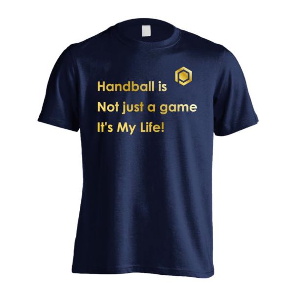 ハンドボール Tシャツ ウェア 半袖 ハンドボールはただのゲームじゃない 人生そのものだ XS-XL...