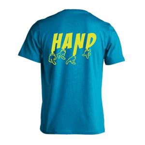 ハンドボール Tシャツ ウェア 半袖 ペンキアートな HANDBALL XS-XL