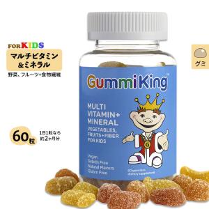 グミキング マルチビタミン&ミネラル ベジタブル フルーツ ファイバー 60粒 グミ Gummi King｜proteinusa