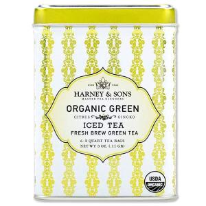 訳あり 期限間近 Organic Green with Coconut Iced Tea 6 Tea bags 3oz｜proteinusa
