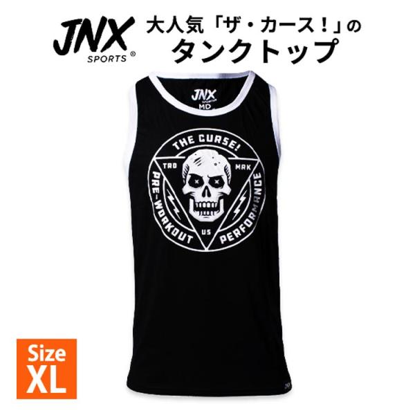 ザ・カース！ タンクトップ ブラック &amp; ホワイト XLサイズ JNX SPORTS (ジェーエヌエ...