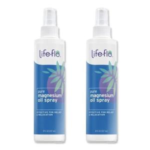 [2個セット] ライフフロー ピュアマグネシウムオイルスプレー ボディオイル 237ml (8floz) Life-flo Pure Magnesium Oil Spray｜プロテインUSA