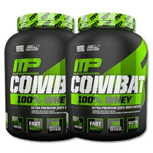 [2個セット] マッスルファーム コンバット 100%ホエイ プロテイン チョコレートミルク味 2.2kg (5LB) MusclePharm Combat 100% Whey パウダー｜プロテインUSA