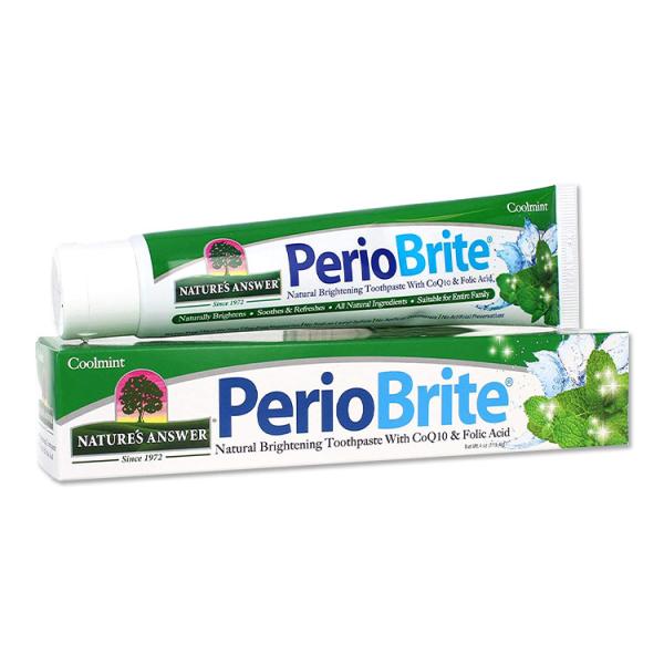 PerioBrite ナチュラルブライトニング歯磨き粉 クールミント 113.4g (4oz) Na...