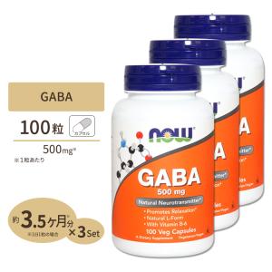 ギャバ(GABA) +　ビタミンＢ6 500mg 100粒 3個セット｜proteinusa