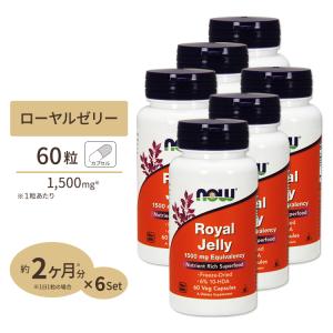 ロイヤルゼリー  1500mg  60粒 6個セット｜proteinusa