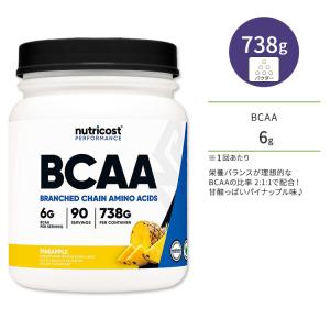 ニュートリコスト BCAAパウダー パイナップル 738g (26oz) 90回分 Nutricost BCAA Powder Pineapple BCAA2:1:1 分枝鎖アミノ酸｜proteinusa