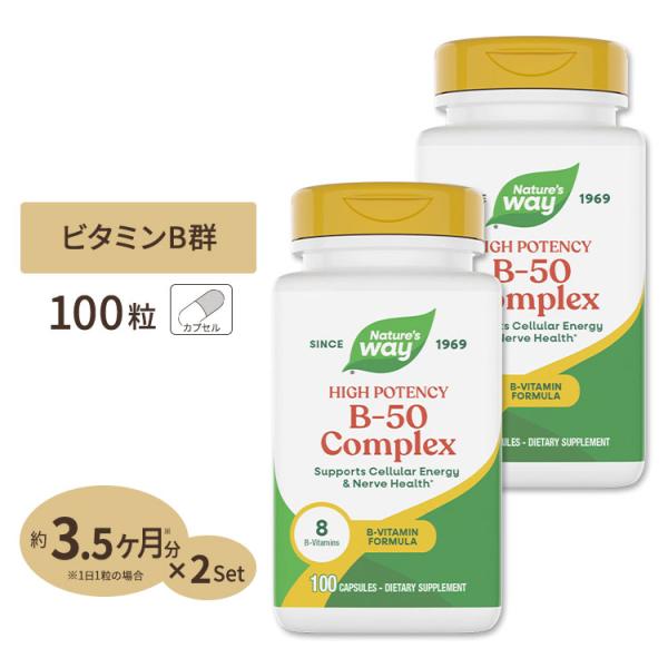 ネイチャーズウェイ Ｂ-50 コンプレックス 100粒 2個セット Nature's Way