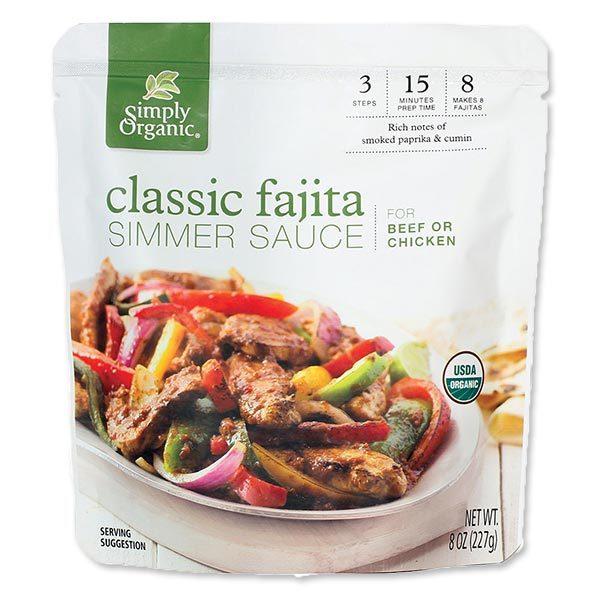 Simply Organic Classic Fajita Simmer Sauce 8.0 oz（...
