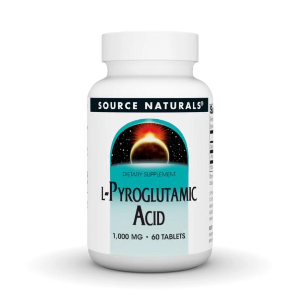 ソースナチュラルズ L-ピログルタミン酸 1000mg 60粒 Source Naturals L-...