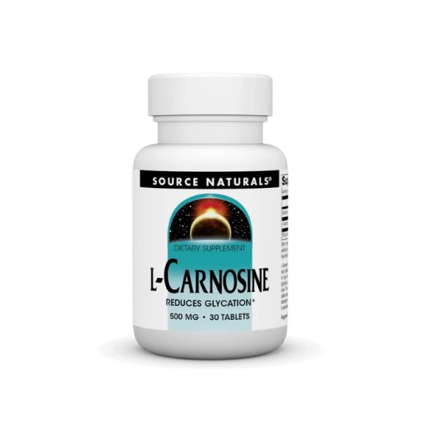 ソースナチュラルズ L-カルノシン 500mg 30粒 Source Naturals L-Carn...