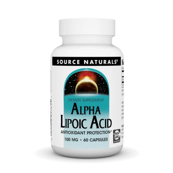 ソースナチュラルズ アルファリポ酸 100mg 60カプセル Source Naturals Alp...