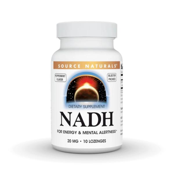 ソースナチュラルズ NADH 20mg ペパーミント味 10ロゼンジ Source Naturals...