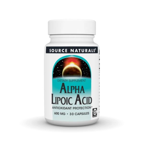 ソースナチュラルズ アルファリポ酸 600mg 30カプセル Source Naturals Alp...