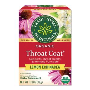 トラディショナルメディシナル オーガニック レモンエキナセア スロートコート 16包 Traditional Medicinals Organic Lemon Echinacea｜proteinusa