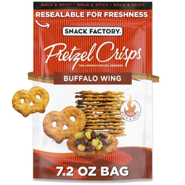 スナックファクトリー バッファローウィングプレッツェルクリスプ 204g Snack Factory...
