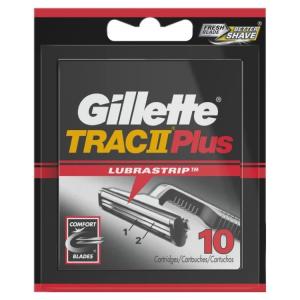 ジレット トラックII プラス メンズ替え刃 10コ入 Gillette Men's Trac II Plus Razor Blade Refills, 10 お取り寄せ
