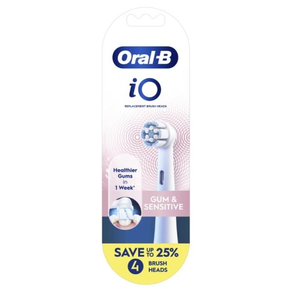 オーラルB iO ガム＆センシティブ 電動歯ブラシ 替えブラシヘッド ホワイト 4本入り Oral-...