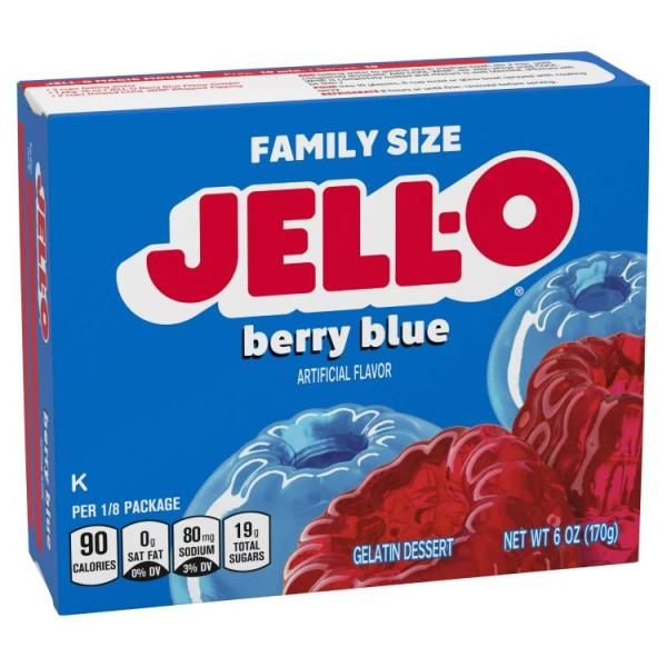 ジェロ ベリーブルーゼリーデザートミックス ファミリーサイズ 170g Jell-O Berry B...