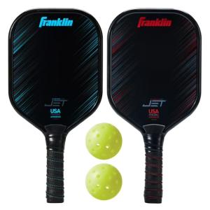 お取り寄せ Franklin Sports 2人用ピックルボール パドル＋ボール アルミニウム スターターセット Franklin Sports 2 Playe