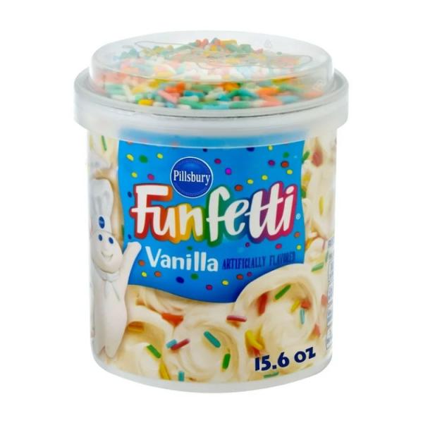 ピルズベリー ファンフェッティ バニラ フロスティング 442g Pillsbury Funfett...