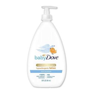 ベビーダヴ センシティブ スキンケア ボディローション 591ml (20fl oz) Baby Dove Sensitive Skin Care Body Lotion モイスチャー 24時間 敏感肌｜proteinusa