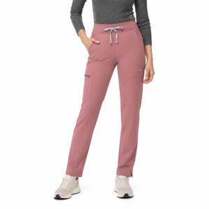 お取り寄せ フィグス レディース ヨラ ハイウエスト スキニー スクラブパンツ プチ丈 モーブ XXL（2XL） FIGS Yola High Waisted