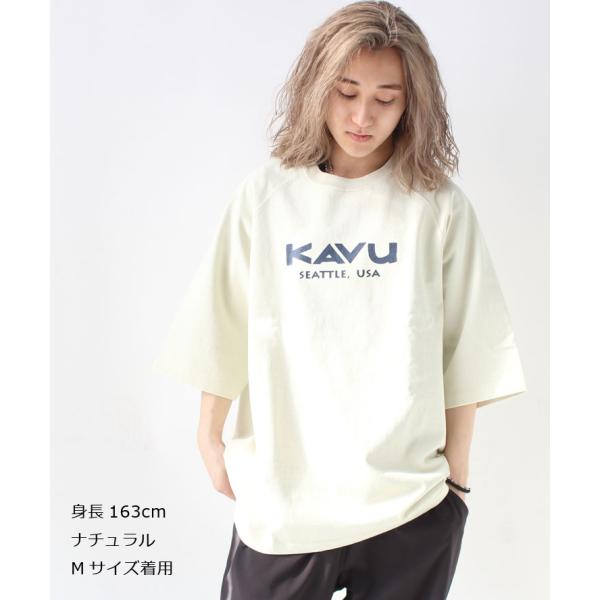 KAVU カブー メンズ ヘビーウェイト Tシャツ 19821807 ナチュラル