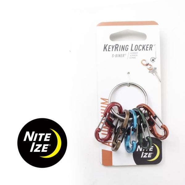 カラビナ キーホルダー NITEIZE ナイトアイズ キーリングロッカー アルミニウム NI5916...