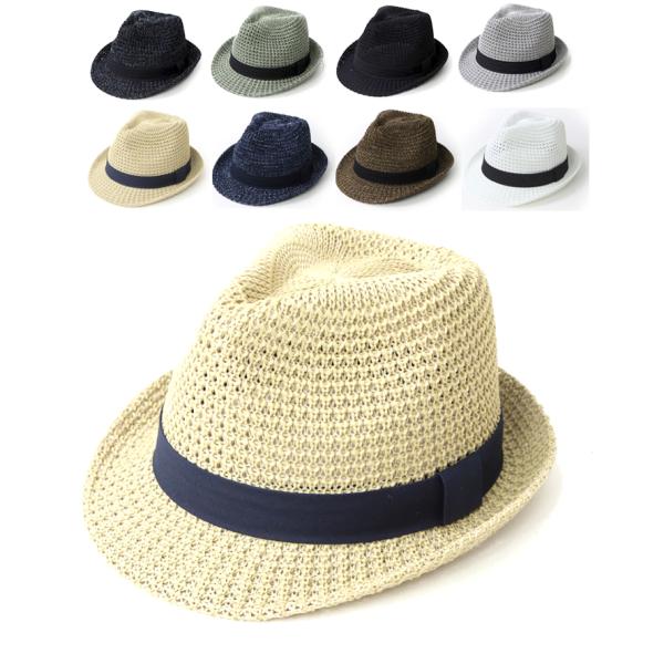 折りたたみ可能 Regnuu 麦わら帽子 中折れハット 大きいサイズ UVカット アウトドア 軽量 ...