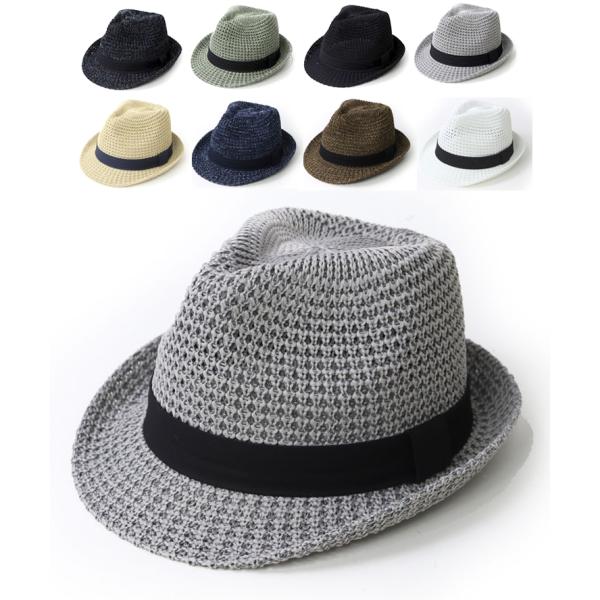 折りたたみ可能 Regnuu 麦わら帽子 中折れハット 大きいサイズ UVカット アウトドア 軽量 ...