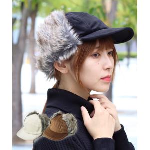 トラッパーハット 耳あて付き 帽子 レディース 耳当て付きキャップ 防寒 登山 レディース 帽子 フライトキャップ つば付きニット帽 スノボ スノーボード ゴルフ｜protocol