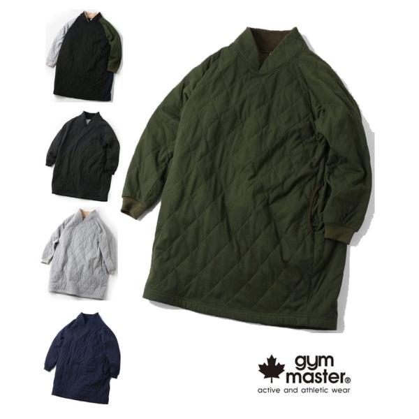 ジムマスター レディース ワンピース gym master キルティングワッフルショールカラーワンピ...