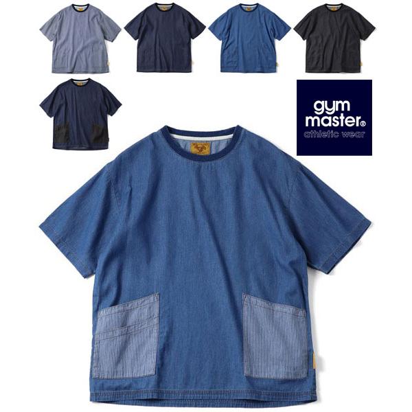 Tシャツ メンズ 春夏 gym master ジムマスター ライトデニムTシャツ G721752 半...