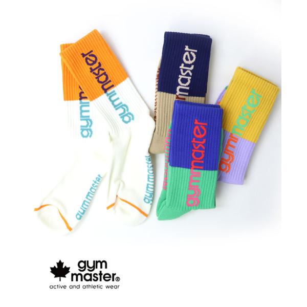 gym master ジムマスター ハーフ＆ハーフロゴジャガード ソックス 靴下 メンズ レディース...