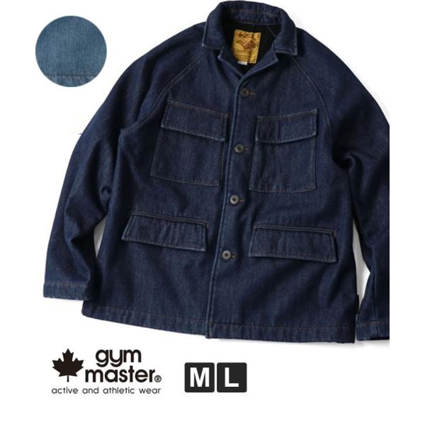 ジムマスター アウター メンズ デニムジャケット gym master 中綿 ボンディングデニム・カ...