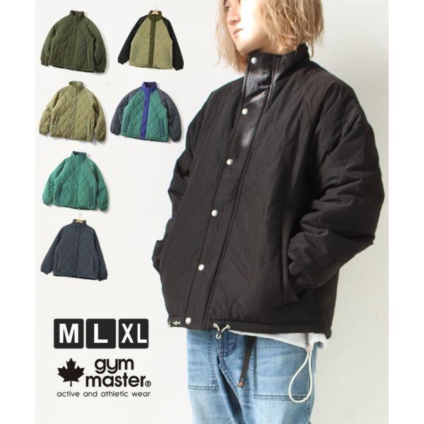 ジムマスター アウター キルティング ジャケット gym master リップストップキルティングス...
