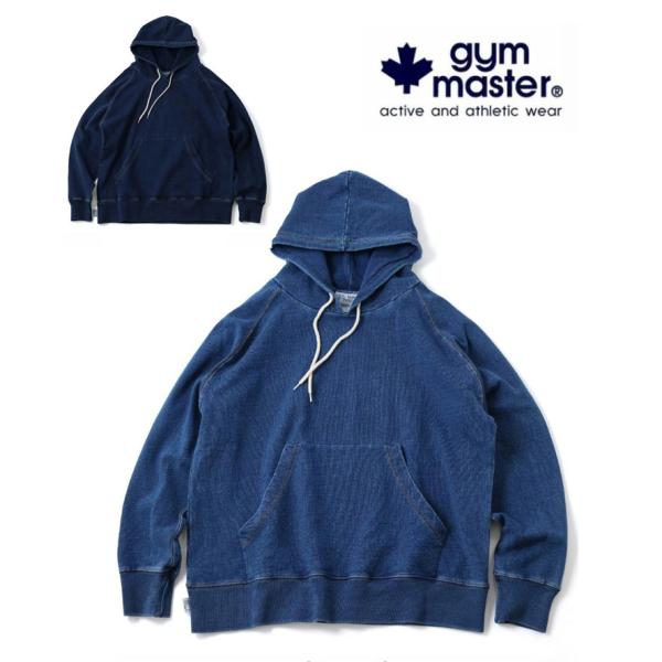 gym master ジムマスター 11oz インディゴスウェットプルパーカー メンズ レディース ...