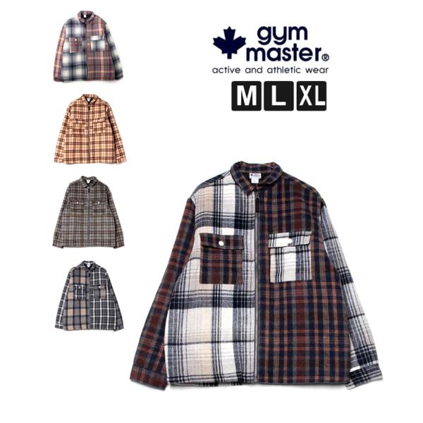 gym master ジムマスター ヘビーチェックネル中ワタジップジャケット  G633715 メン...