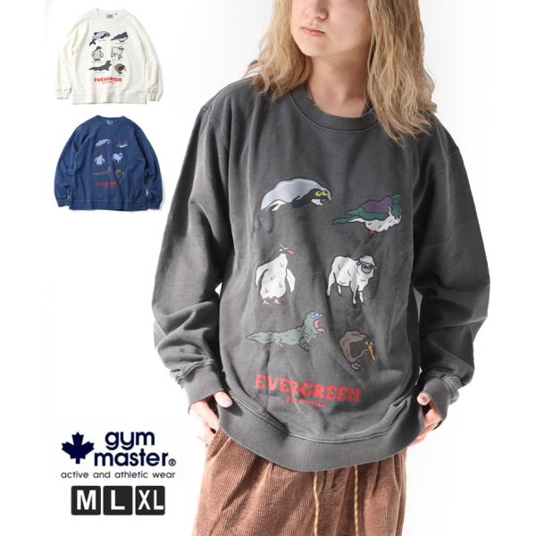 gym master ジムマスター 9.4oz ピグメントEVERGREENスウェットシャツ メンズ...