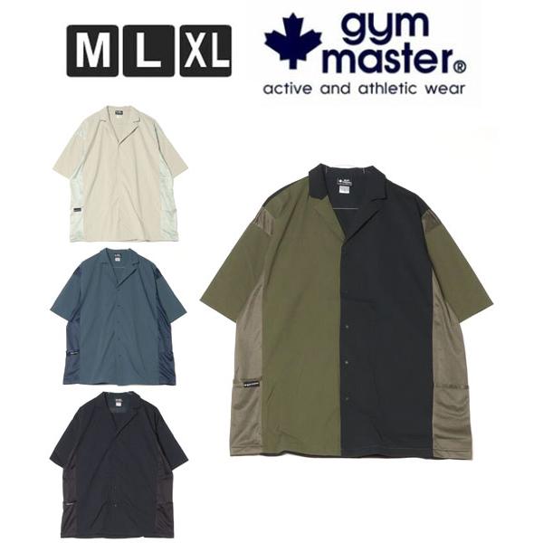 gym master ジムマスター 半袖シャツ メンズ マイクロリップ メッシュ切替 通気性 軽量 ...