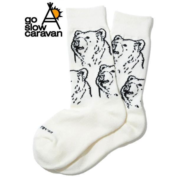 go slow caravan ゴースローキャラバン パイルジャガードクルーソックス 靴下 メンズ ...