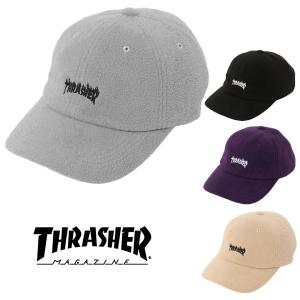 フリースキャップ 帽子 スラッシャー THRASHER キャップ メンズ レディース フリース ローキャップ｜protocol