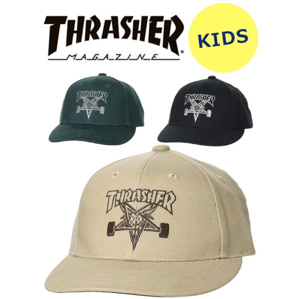 THRASHER スラッシャー キッズ SKATE GOAT CAP 21TH-C70K 帽子 子供...