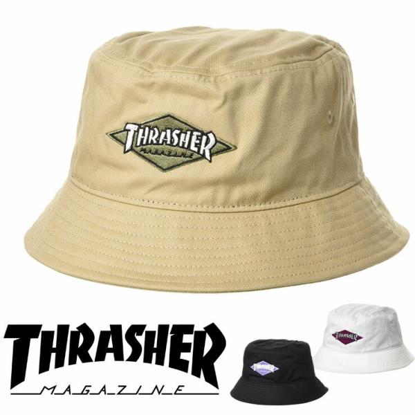 バケットハット 用 帽子 スラッシャー THRASHER DIAMOND LOGO CAP 21TH...