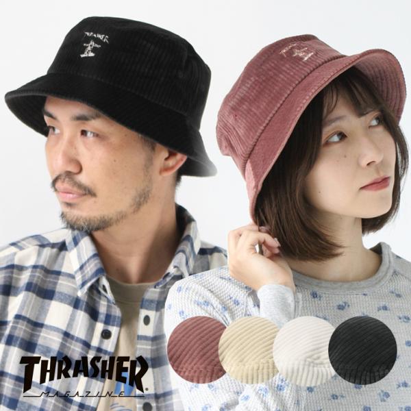 バケットハット 帽子 スラッシャー ハット THRASHER コーデュロイ バケットハット MAG ...