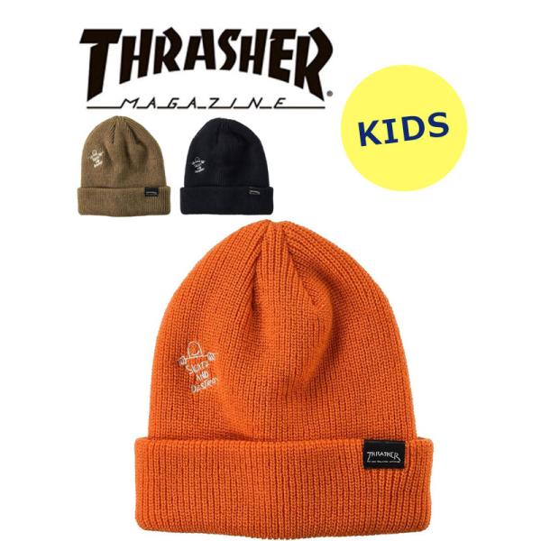 THRASHER スラッシャー キッズ 3WAY BEANIE 21TH-N75K ニット帽 ビーニ...