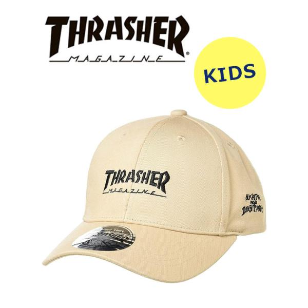 THRASHER スラッシャー キッズ MAG LOGO キャップ 23TH-C05K 帽子 コット...